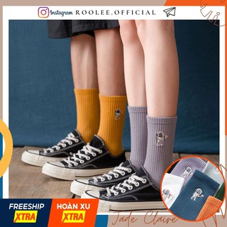 Vớ dài họa tiết Phi Hành Gia Unisex phong cách thể thao thời trang phong cách Hàn Quốc HOT 2020 cho nam và nữ