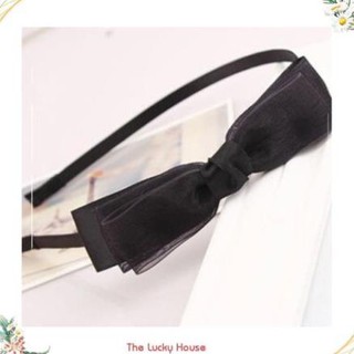 Bờm nơ cài tóc handmade chất liệu voan mỏng BN52