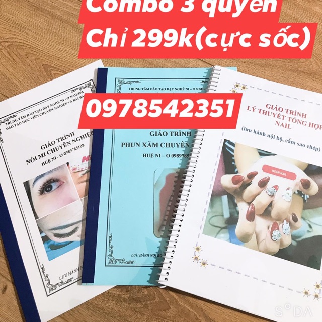 Combo hướng dẫn nail-mi-phun xăm