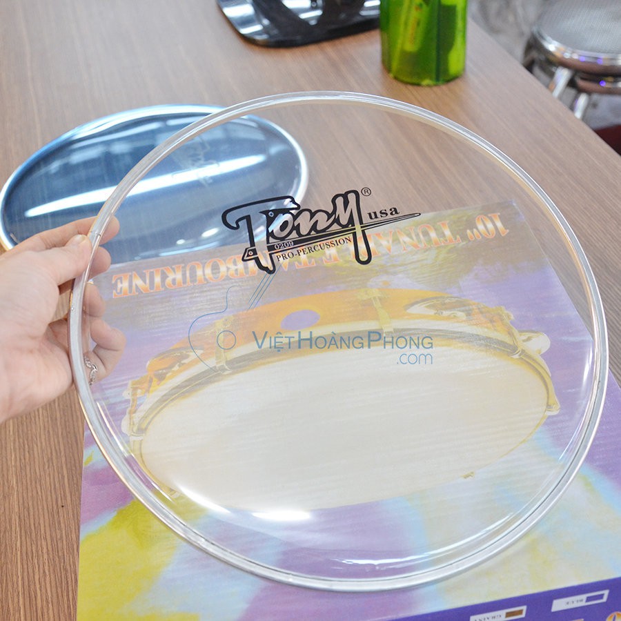 Mặt trống lắc tay - trống gõ bo - Tambourine Tony USA