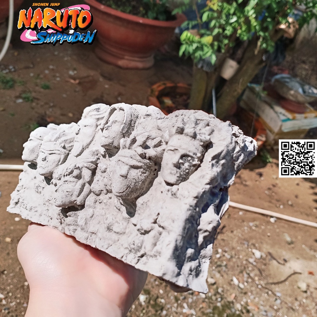 1604 Mô hình Naruto vách đá Hokage làng lá Đệ nhất Senju Hashirama Đệ nhị Senju Tobirama Đệ tam Sarutobi Hiruzen Đệ tứ N