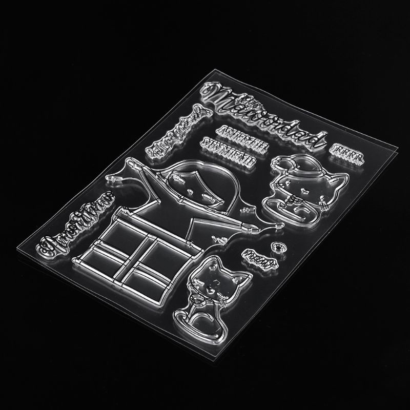 Con Dấu Silicon Trong Suốt Hình Mèo Dùng Trang Trí Album Ảnh Diy | BigBuy360 - bigbuy360.vn