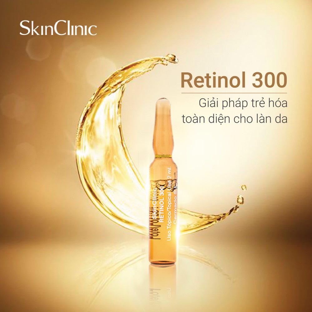 SkinClinic Retinol 300 – Tinh chất phục hồi và tái tạo da toàn diện – 2ml x 10 lọ