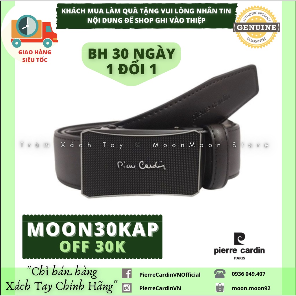 🎾ĐỘC QUYỀN🎾 Thắt Lưng Da Nam PIERRE CARDIN Dây Nịt Auth Malaysia SALE 50% PC17