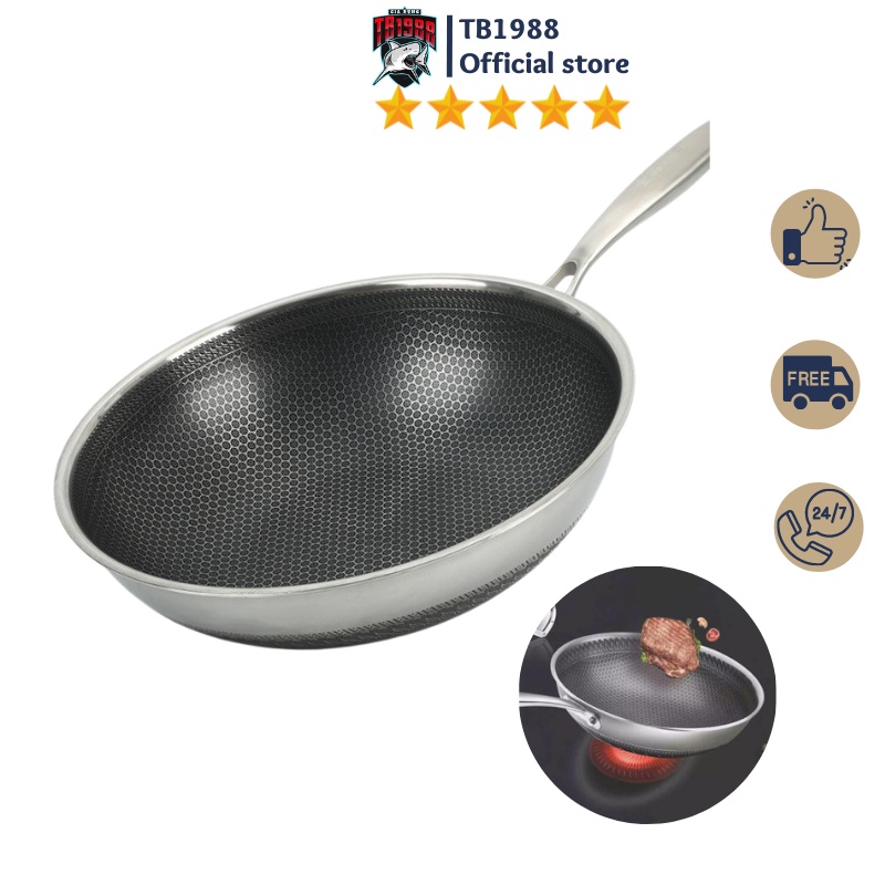 CHẢO CHỐNG DÍNH SÂU LÒNG TỔ ONG - DÙNG CHO CẢ BẾP TỪ