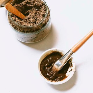 100g Bột cám gạo cafe dừa tẩy da chết 100% nguyên chất - handmade