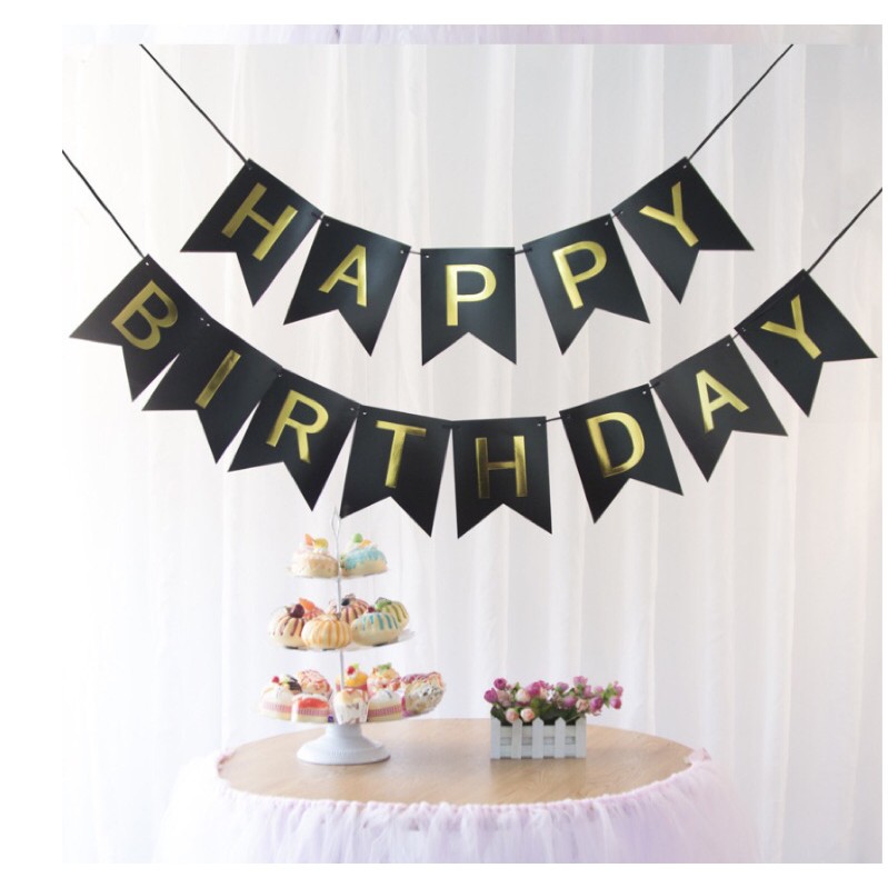 Dây cờ happy birthday trang trí sinh nhật