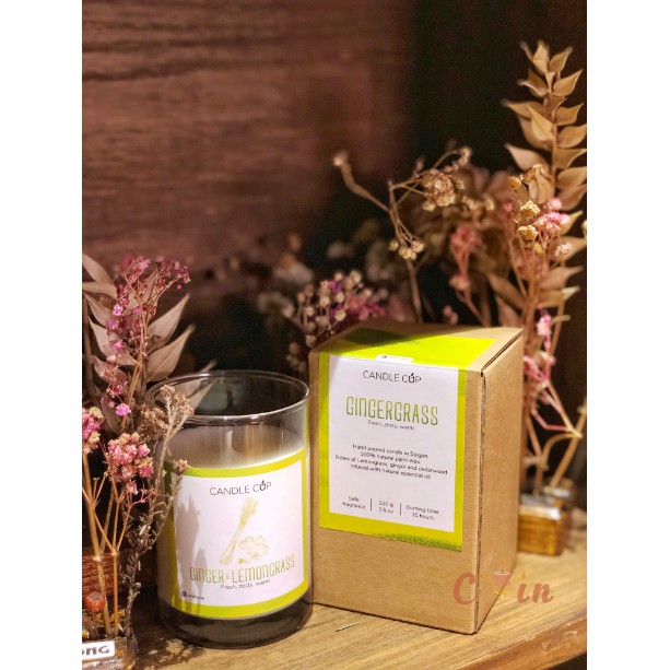 Nến Thơm AGAYA (Candle Cup) Tinh Dầu Thiên Nhiên Cao Cấp Sáp Cọ - C'Yin Candle