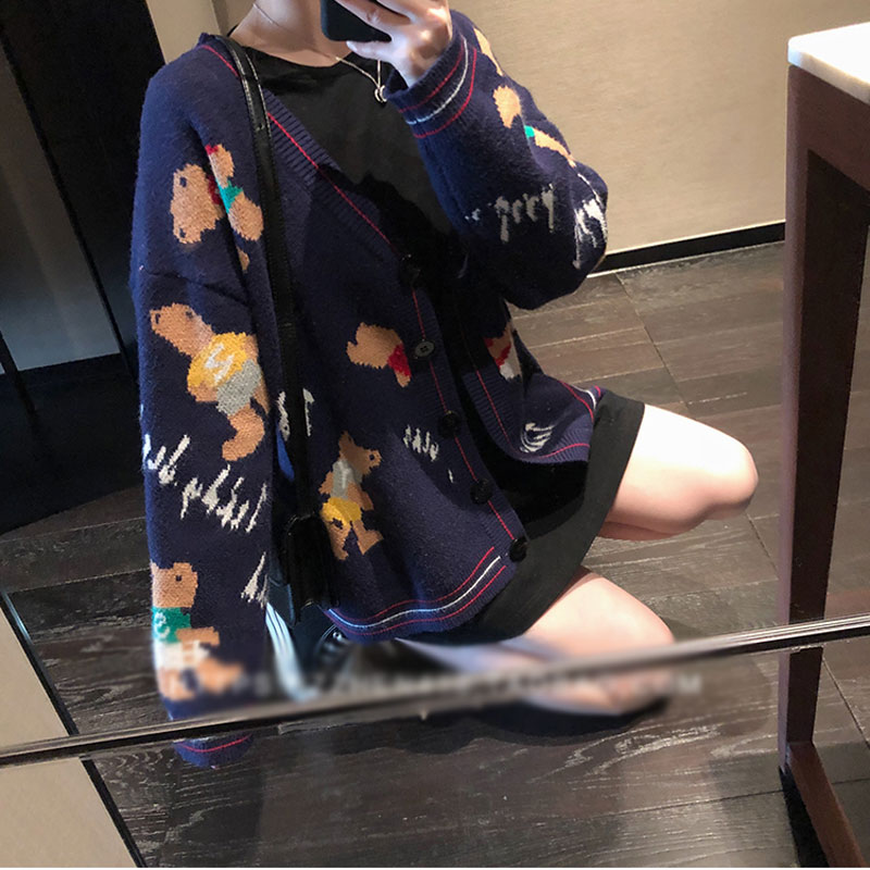 Áo Khoác Cardigan Dệt Kim Cổ V Thời Trang Cho Nữ | BigBuy360 - bigbuy360.vn