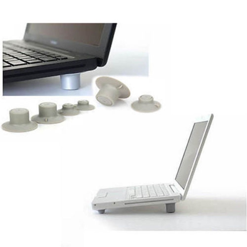Bộ 2 Giá Đỡ Tản Nhiệt Laptop Nhỏ + 2 Giá Đỡ Chống Trượt Tiện Lợi