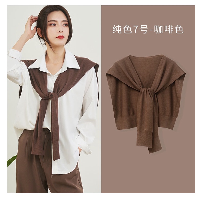 MS547 Khăn choàng giả áo, khăn len quàng cổ