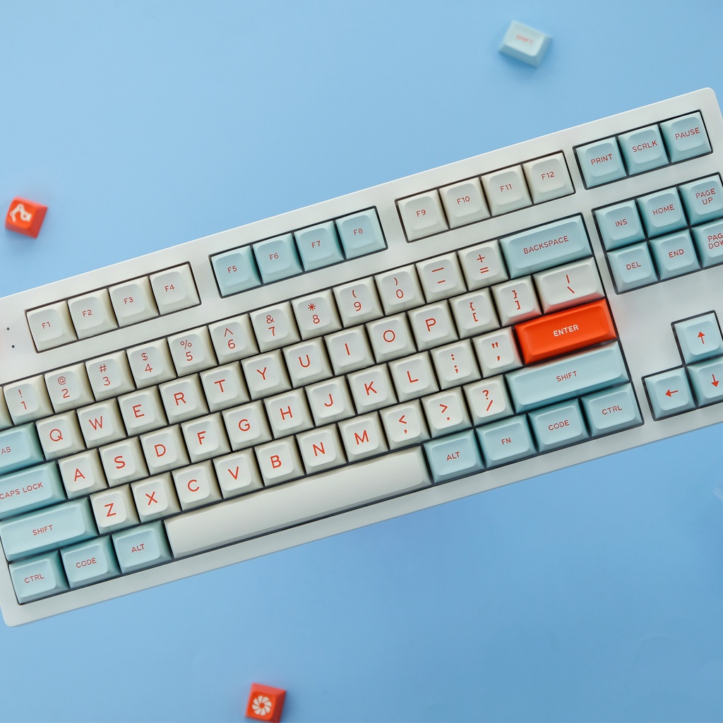 Bộ 172 Phím Bấm MG Salmon Bằng ABS Cho Bàn Phím Cơ ANSI & ISO Layout Tương Thích Với Cherry MX Kailh Gateron TTC