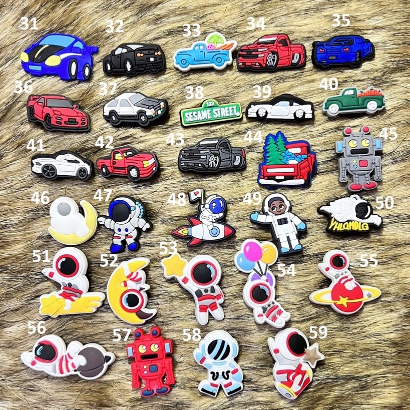 STICKER GẮN DÉP, JIBITZ, NÚT GẮN DÉP SỤC HÌNH NGỘ NGHĨNH