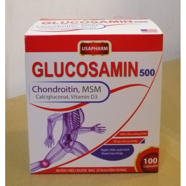 Glucosamin 500 bổ sung dưỡng chất giúp xương chắc khoẻ, ngăn chặn thoái hóa khớp