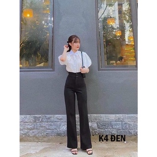QUẦN TÂY LOE 2 NÚT LƯNG CAO
