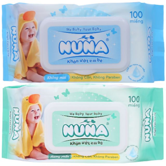 Khăn ướt Nuna 100 miếng