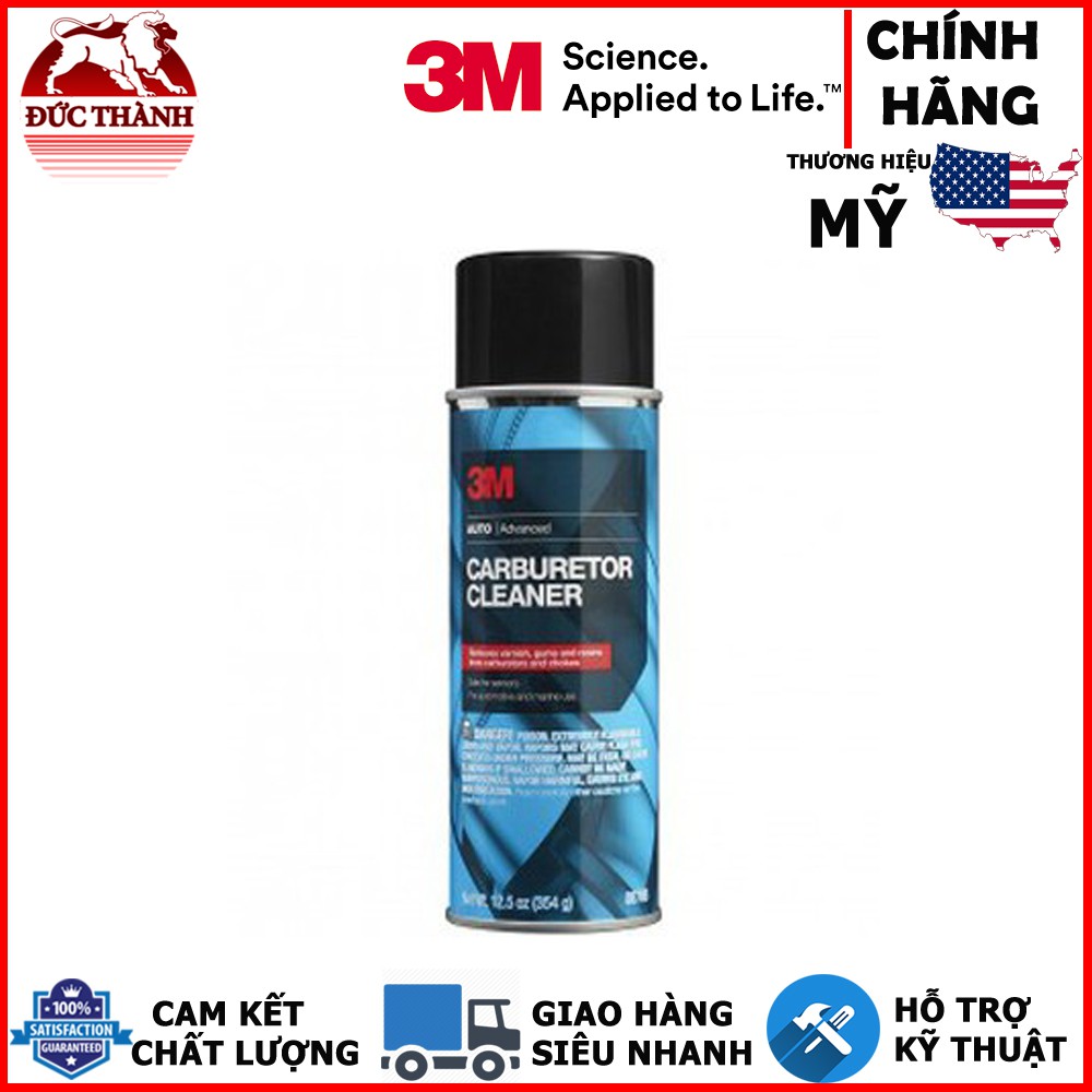 Chai xịt vệ sinh bộ chế hòa khí - bình xăng con 3M Carburetor Cleaner 08796 354g