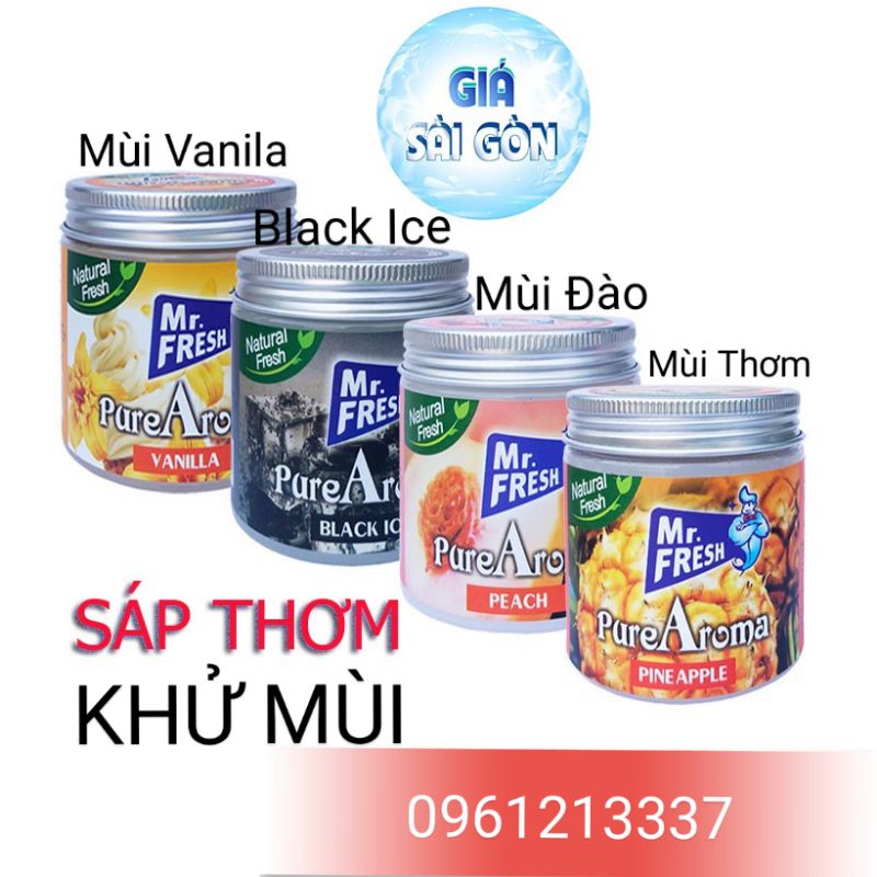 Sáp thơm khử mùi Mr Fresh Pure Aroma 230g đủ mùi