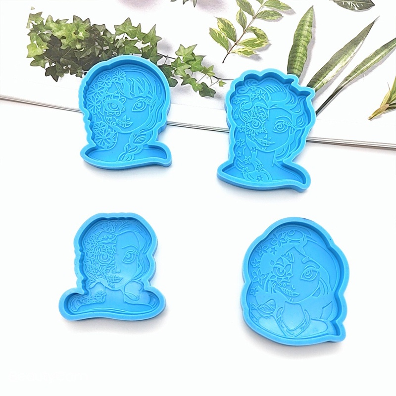 Khuôn Silicon Làm Giá Đỡ Điện Thoại Hình Cô Gái Dễ Thương