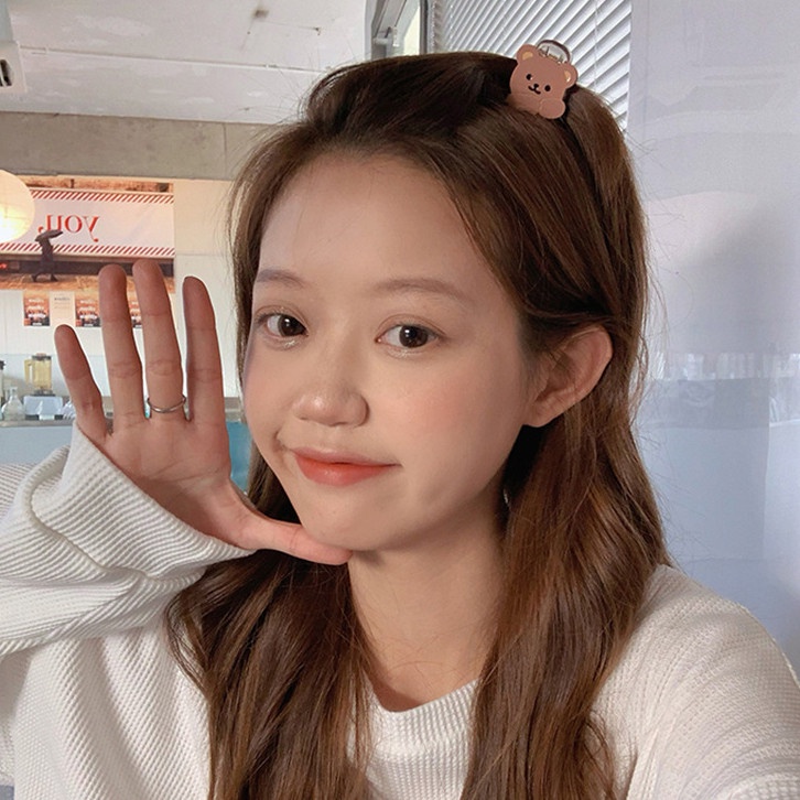 Kẹp Tóc Hình Gấu Dễ Thương Phong Cách Hàn Quốc Cho Nữ
