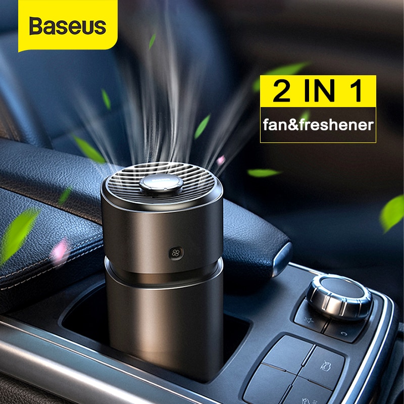 Máy khử mùi và lọc không khí dùng cho xe hơi Baseus Breeze fan Air Freshener (with Formaldehyde Purification Function)