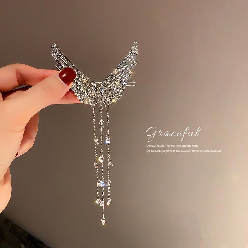 Kẹp Tóc Mái Đính Kim Cương Giả Lấp Lánh Chất Lượng Cao