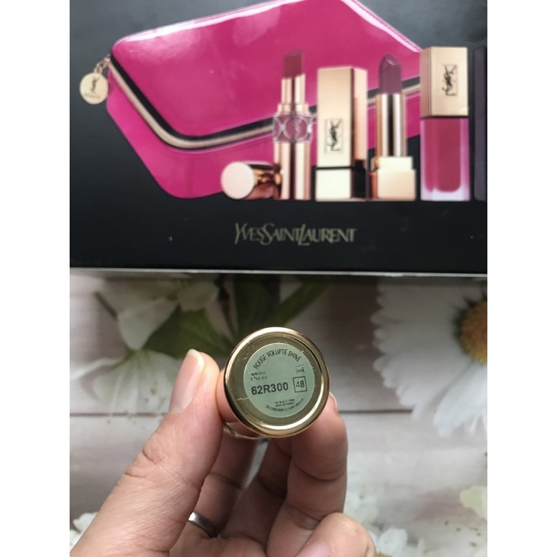 Son YSL Màu 48 Smoking Plum - Rouge Volupté Shine (đỏ mận) - France