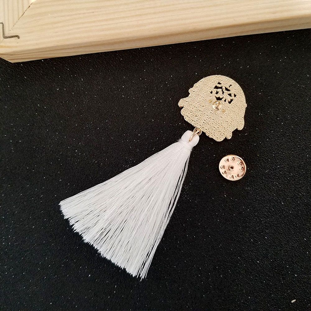 Ghim Cài Áo Hình Thỏ Hoạt Hình Phối Dây Tua Rua Nhiều Màu