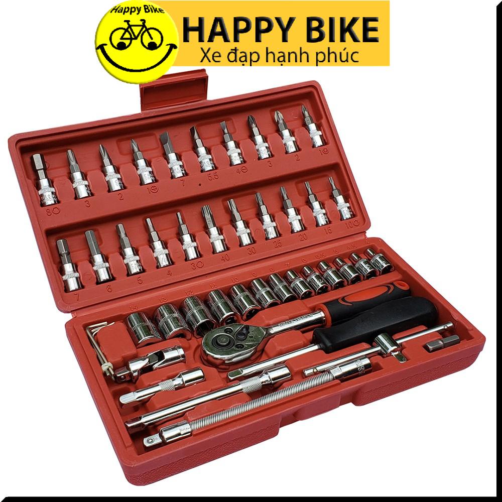 Bộ dụng cụ sửa chữa xe máy KIOTOOL 46 chi tiết mở bulong ốc vít CHCK