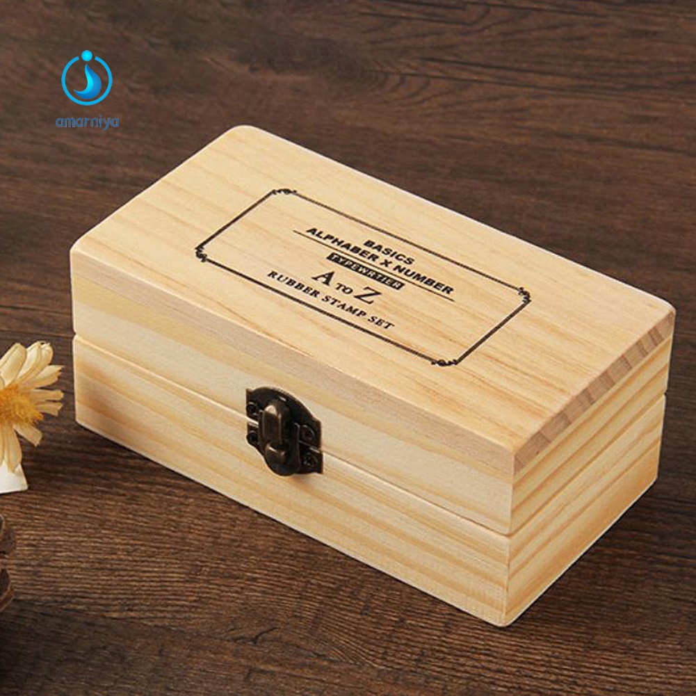 Hàng Có Sẵn Hàng| Bộ 36 Con Dấu Gỗ In Chữ Cái Tiếng Anh
