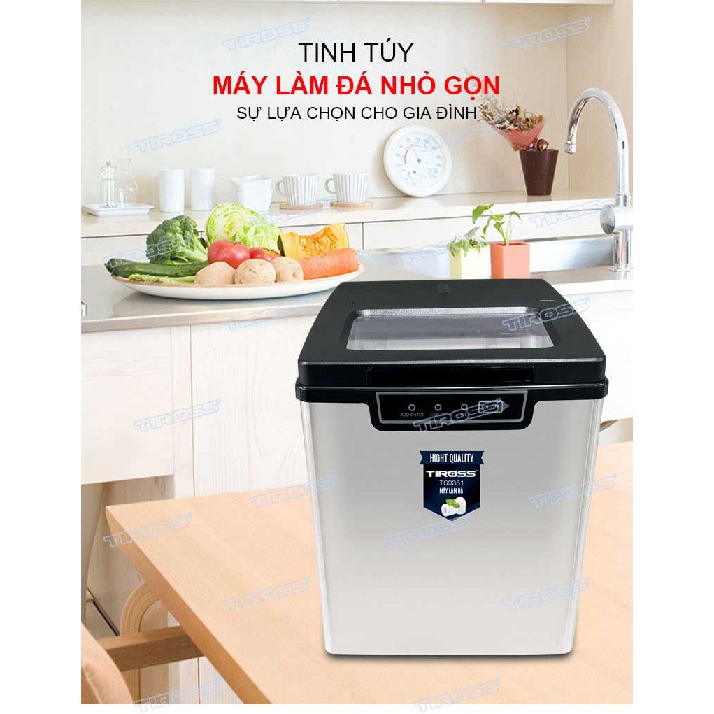 BẢO HÀNH CHÍNH HÃNG MÁY LÀM ĐÁ TIROSS TS9351