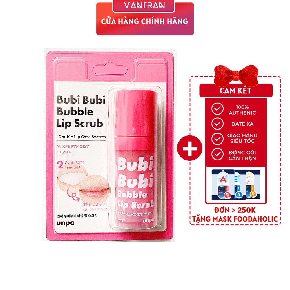 TẨY TẾ BÀO CHẾT MÔI SỦI BỌT UNPA BUBI BUBI LIP