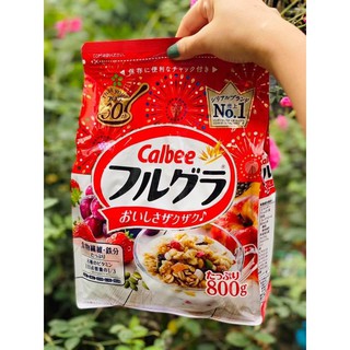 Ngũ Cốc Calbee 800g Nội Địa Nhật Bản - Ngũ Cốc Hoa Quả Callbee sấy khô