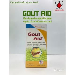 GOUT AID - VIÊN UỐNG PHÒNG VÀ HỖ TRỢ ĐIỀU TRỊ GOUT