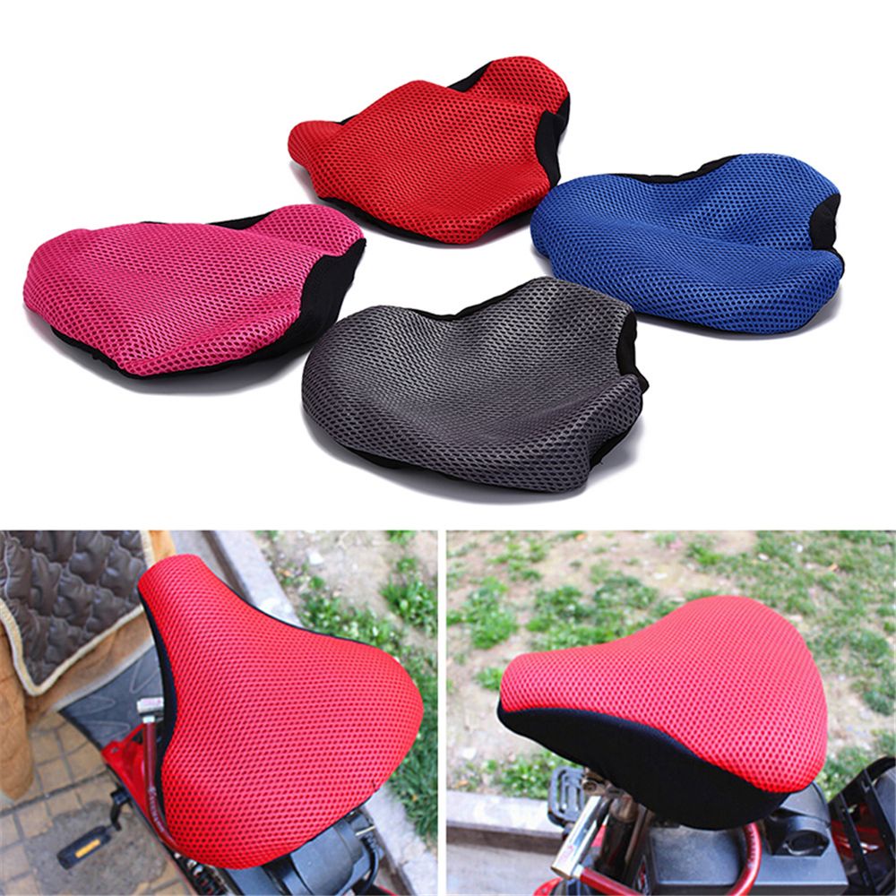 Vỏ Bọc Yên Xe Đạp Điện Chất Liệu Mềm Mại Phối Lưới 3D Màu Ngẫu Nhiên