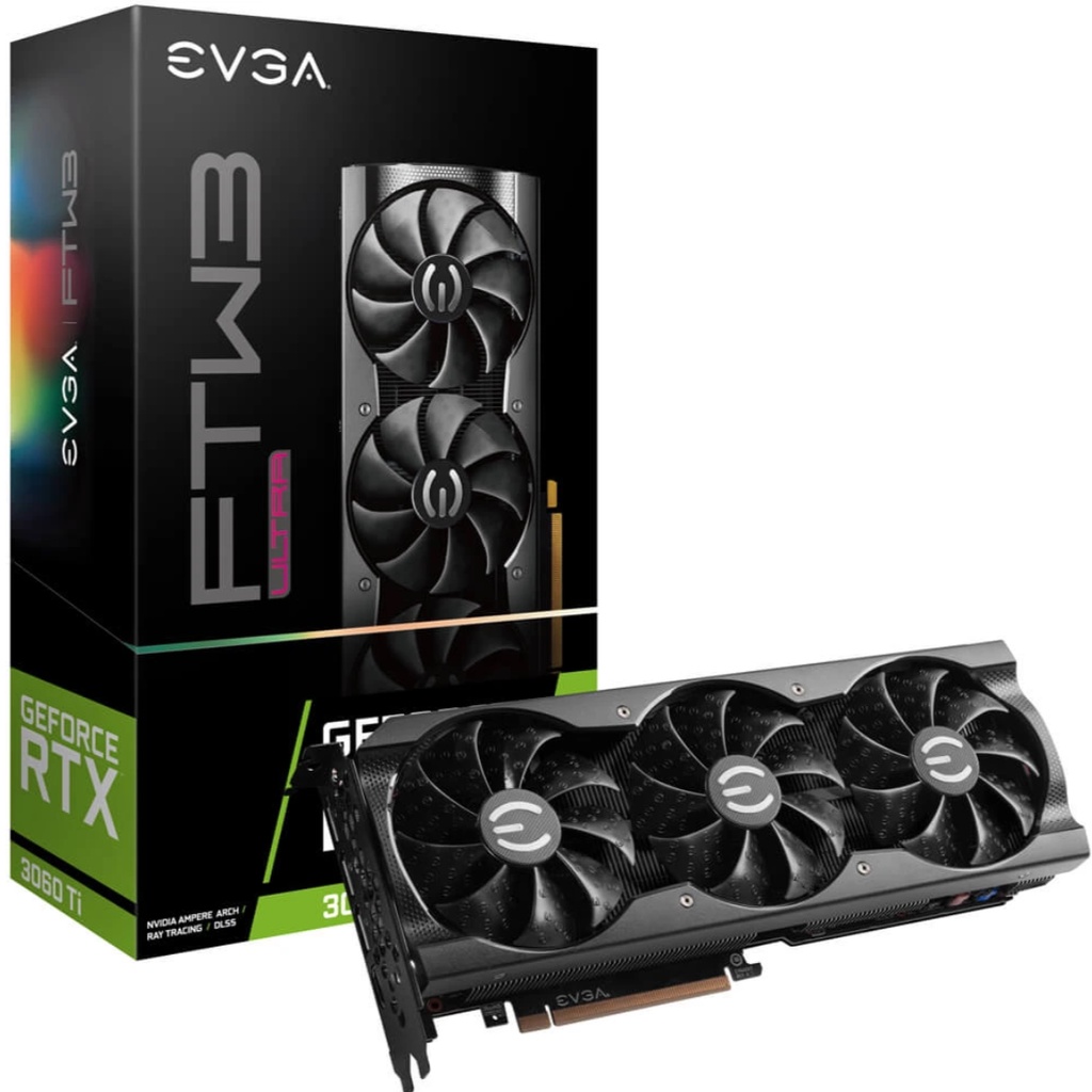 CARD MÀN HÌNH EVGA GeForce RTX 3060Ti FTW3 ULTRA GAMING 8GB GDDR6 (LHR)