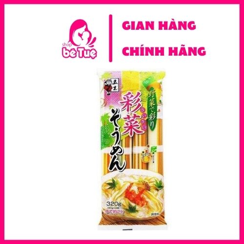 Mì Ăn Dặm Somen Ngũ Sắc 320g (80g x 4 bó/ túi )