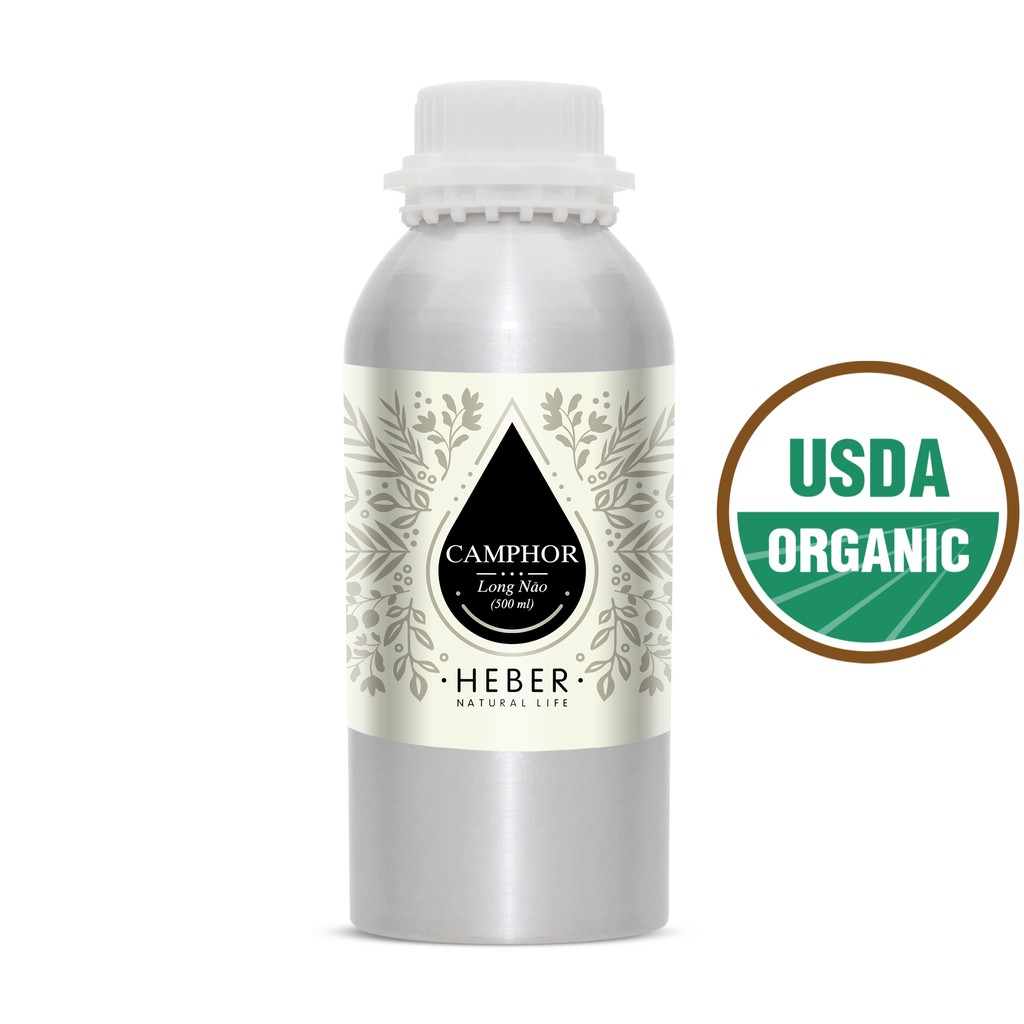 (Chai Lớn 500ml/1000ml)Tinh Dầu Long Não - Camphor Heber Natural Life, Cao Cấp Nhập Khẩu, Thiên Nhiên Nguyên Chất