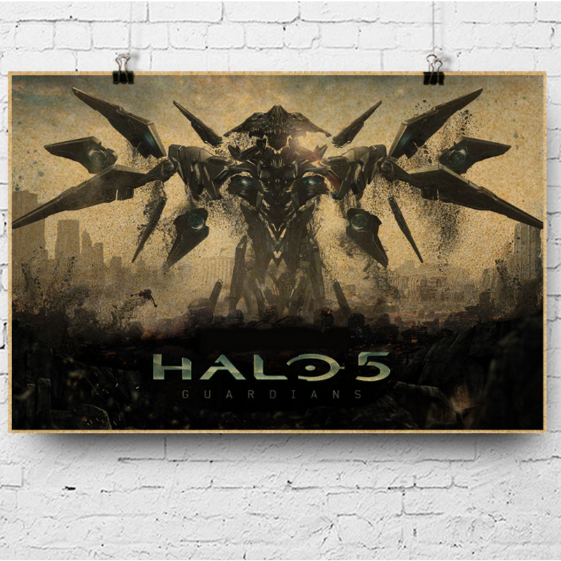 1 Poster Game Halo 5: Guardians Master Chief Trang Trí Tường