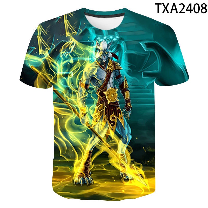 Áo Thun Tay Ngắn In Họa Tiết Game Dota 2 3D Thời Trang Mùa Hè 2022 XS-3XL Cho Nam