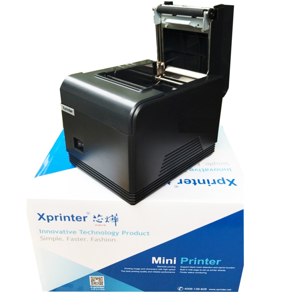 Máy in bill, hóa đơn nhiệt khổ 80mm K80 mạng LAN Xprinter XP-Q200