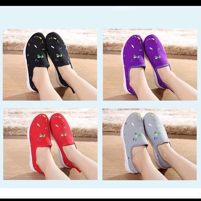 Giầy lười vẩy sơn
