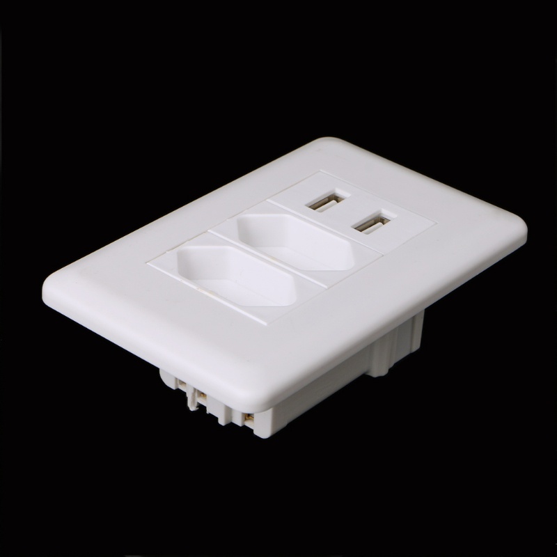 Tường WER 15AỔ Cắm Điện Hai Cổng USB 5V 2V Tiện Dụng