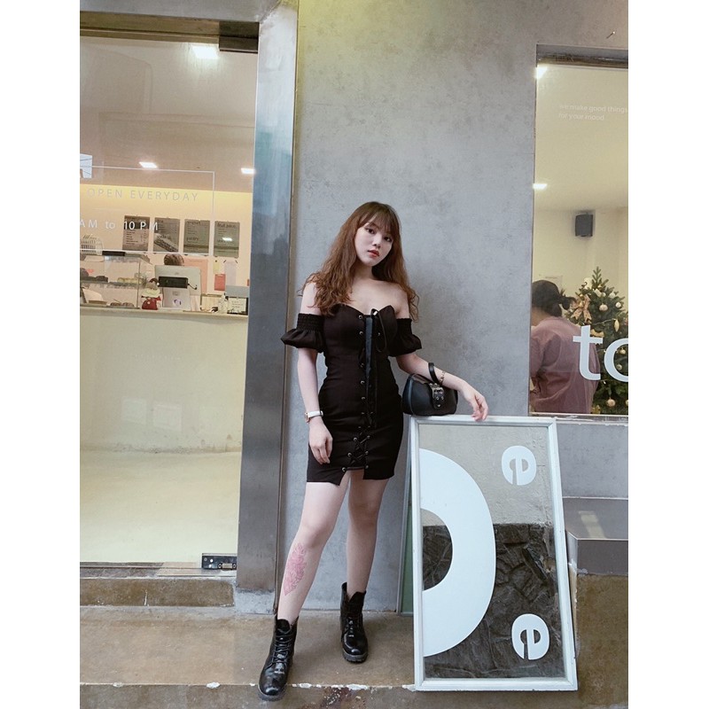 Đầm body đan dây quyến rũ tôn dáng (ảnh thật chính chủ)