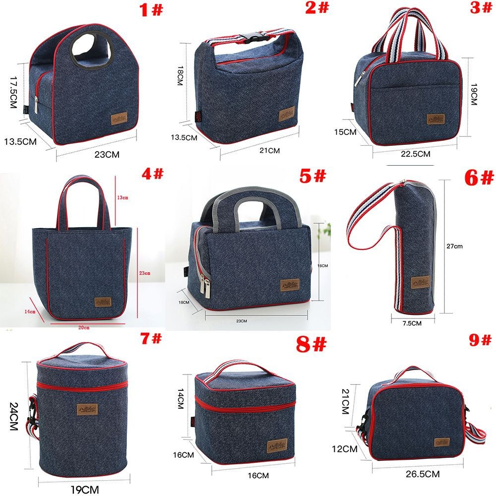 Túi Denim Đựng Hộp Cơm Giữ Nhiệt