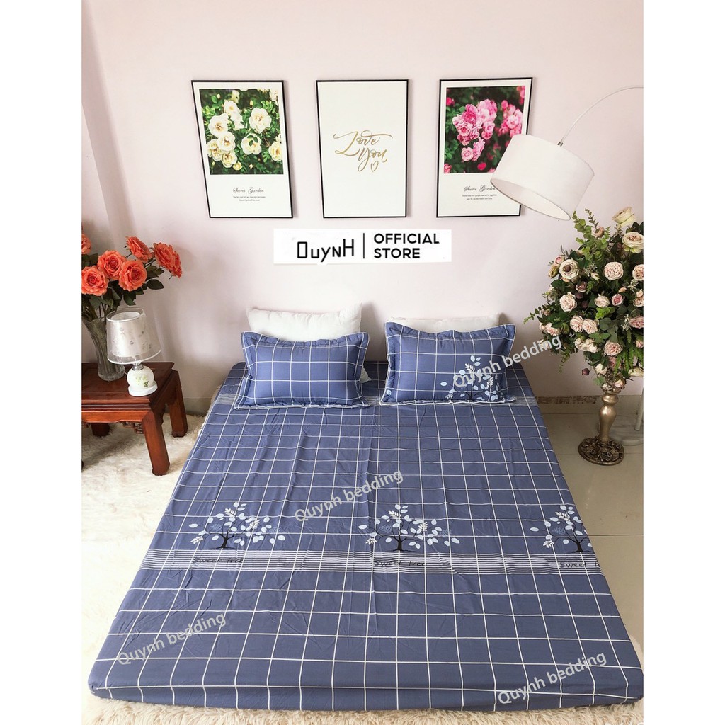 Bộ ga gối Quynhbedding chất liệu cotton loại 1 mẫu mã đa dạng đủ loại kích thước