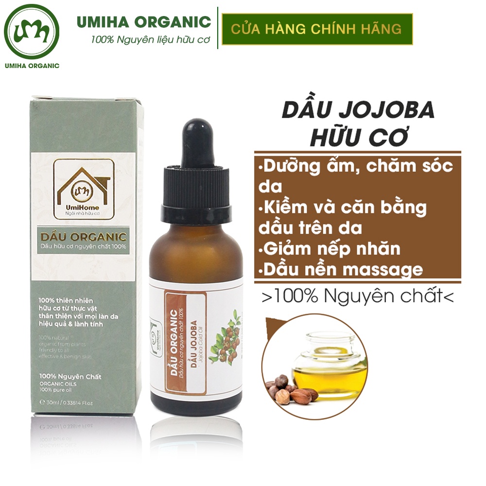 Dầu Jojoba Hữu Cơ Umiha Nguyên Chất | Jojoba Oil 100% Organic 10ml