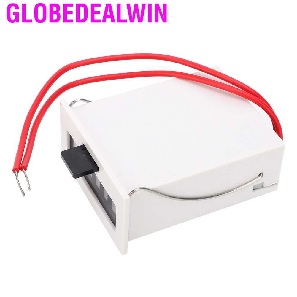 Bộ đếm xung điện từ Globedealwin 6 mô-đun ký hiệu chất liệu ABS MCF ‑ 6X 0‑999999 AC220V