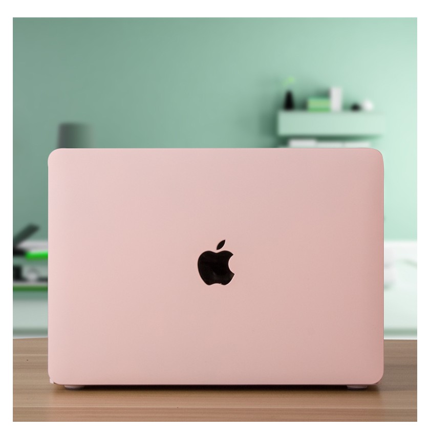 Ốp Macbook màu Hồng pastel đủ dòng (Tặng kèm nút chống bụi và bộ chống gãy sạc) | WebRaoVat - webraovat.net.vn