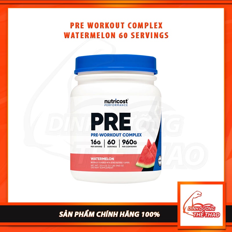 [GIÁ TỐT NHẨT] NUTRICOST PRE WORKOUT COMPLEX 60 SER | Tăng Sức Mạnh, Tỉnh Táo Và Nâng Cao Hiệu Suất Tập Luyện